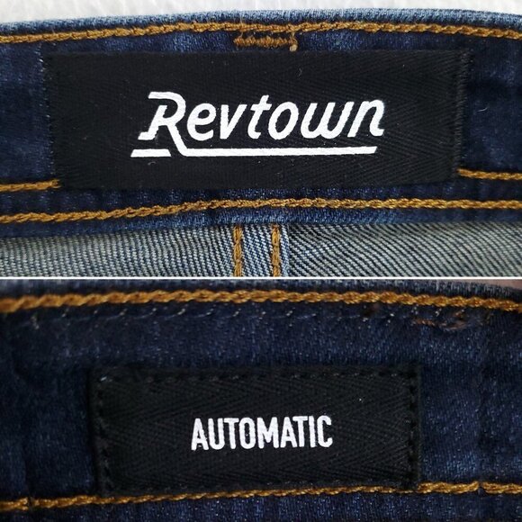 Revtown Decade Automatic Jeans Relaxed Straight Stretch Men "36x32" Actual 38x32 - Picture 3 of 12